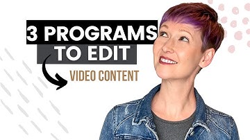 3 programs I use to edit my videos