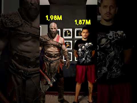 Altura dos personagens de God of War! #shorts