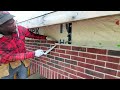 Bricklaying  at the front of the house