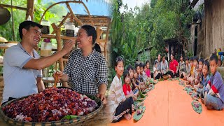 To repay the favor of saving lives, have a sticky rice party with the children in the village