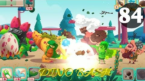 Dino Bash Level 84 Android walk-through Gameplay...!