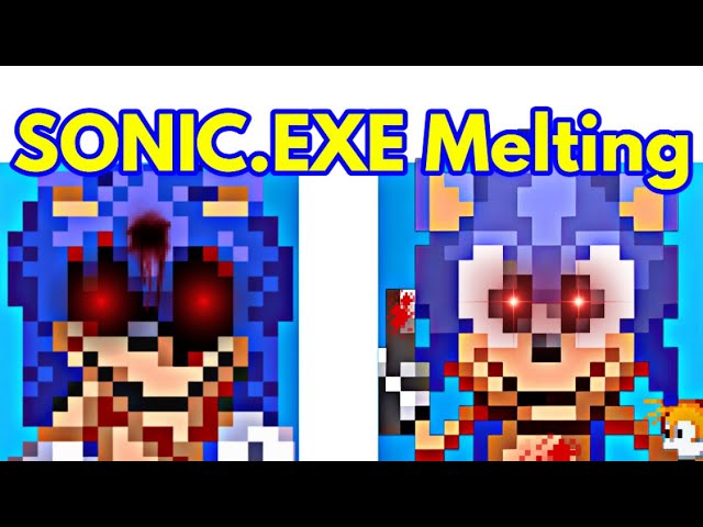 Fnf vs sonic exe v2 5 logo pixel art