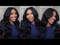 Most Natural Glueless Body Wave V Part Wig: No Gel No Glue| Beginner Friendly Ft. UNice Hair