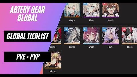 [Artery Gear] Ultimate Tierlist For Global Launch! PvE + PvP