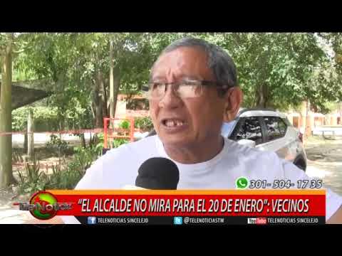 "EL ALCALDE NO MIRA PARA EL 20 DE ENERO"; VECINOS