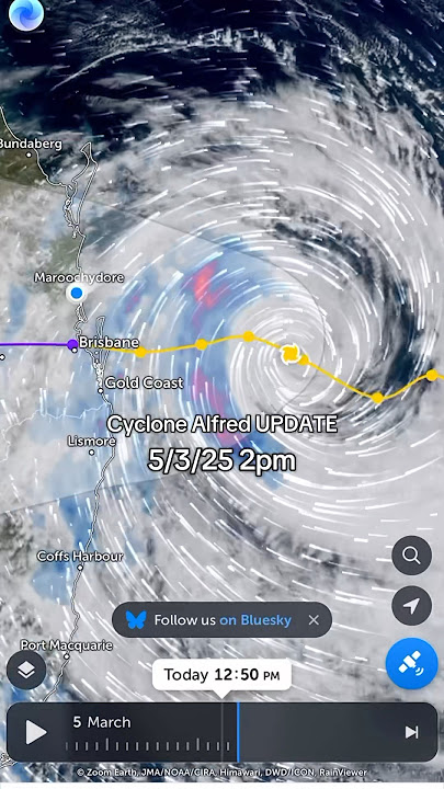 Cyclone Alfred Update 5/3/25 2pm #cyclonealfred #queensland #sunshinecoast #brisbane #disaster