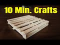 How To Make A Mini Wooden Pallet ( Popsicle Stick Coaster )