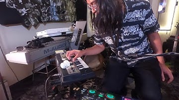 Cumbia live set, Microkorg xl, Electribe mx, Boss RC 202