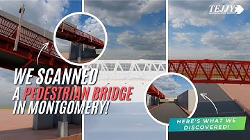 Mind-blowing Scan to BIM technology! See how we scanned this Pedestrian bridge