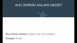 Ahu Isminin Anlamı Nedir Anlamı Nedir Anlamı Isminin Manası Nedir Anlamı