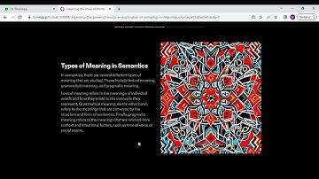 Final Project Examination of Introduction to Linguistics: Semantics