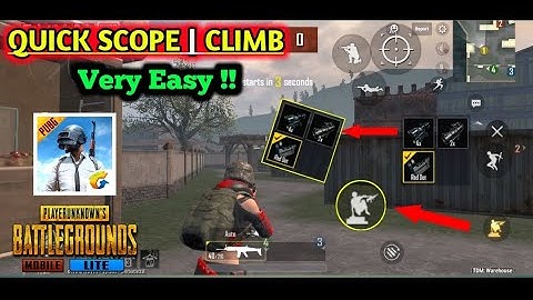 Enable Quick Scope and Climb Button on Pubg Mobile Lite | New Config | Change Scope Easily |