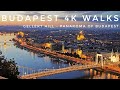 Budapest 4K Walk - Gellert Hill to Liberty Bridge - Panorama View of Budapest Silent Walking HERO 8