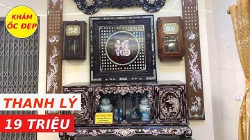 THANH LÝ Bức Tranh Khảm Khảm Ốc Đỏ Singapore Tranh Bách Phúc Cực Đẹp | Khảm Ốc Đẹp Triệu Khảm Trai