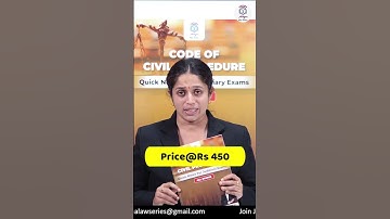 New Notes for Code of Civil Procedure l CPC Quick Notes l Judiciary /LLB/ APP Exam l Aparna Bhat l