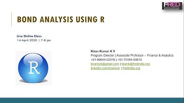 Bond Valuation Using R
