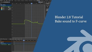 Blender 2.8 Tutorial: Bake sound to F-curve & F-curve modifier