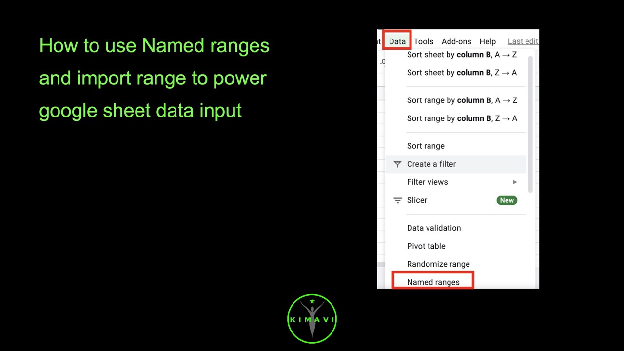 How to use Named ranges and import range to power google sheet data ...