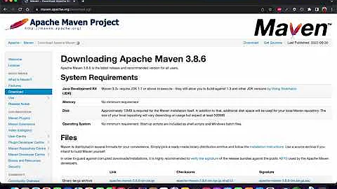 Install Apache Maven 3.8.6 on MacOS M1/M2 2022