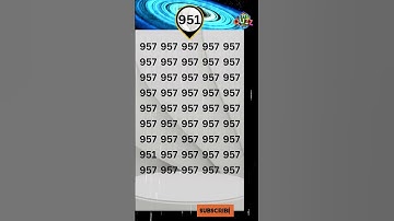 Test Your Eyes: Spot the Odd One number Out Challenge