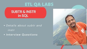 substr in Sql | SUBSTR function in Oracle  |  INSTR in SQL | SQL Interview question | sql tutorial