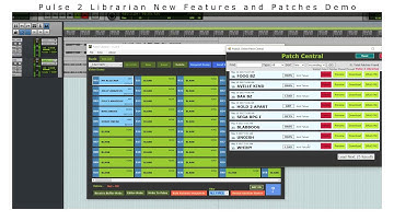 Pulse 2 Librarian New Features and Patch Demo for Waldorf pulse 2 Synthesizer