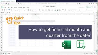 How to get fiscal quarter or fiscal month in MS Excel and Zoho Sheets | Do it the right way