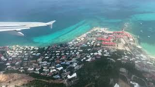 Take off from SXM Princess Juliana International Airport