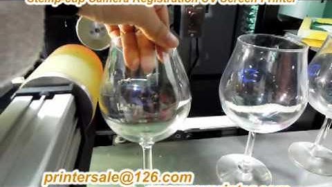 goblet wine cup/glass auto CNC screen decoration printer