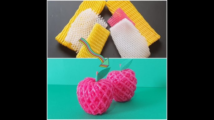 Fruit Foam Net Crafts - Best Out Of Waste, DIY Fruit Foam Net Wrapper  Reuse Craft Ideas, By Activities For Kids