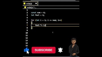 Factorial of a Number in JavaScript #coding #shorts #viral #trending #factorials #reels #new #js