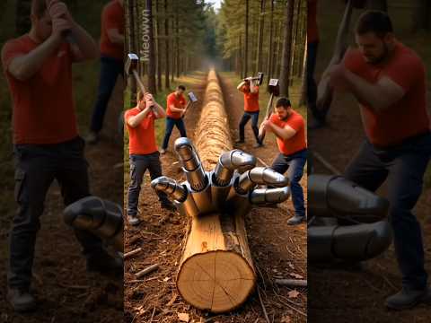 Rescue Robot From Giant Log Animals Ai Shortsviral Viral Trending