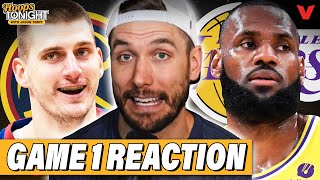 Reaction to Nikola Jokic, Nuggets holding off LeBron \& Lakers in NBA WCF Game 1 | Hoops Tonight