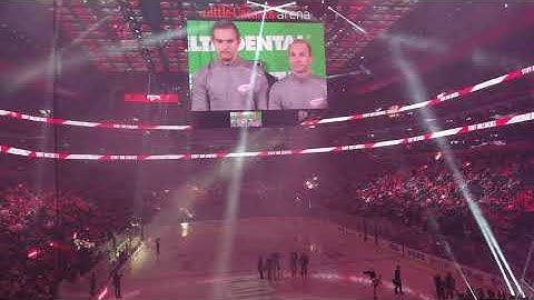 Redwings intro vs Dallas Stars