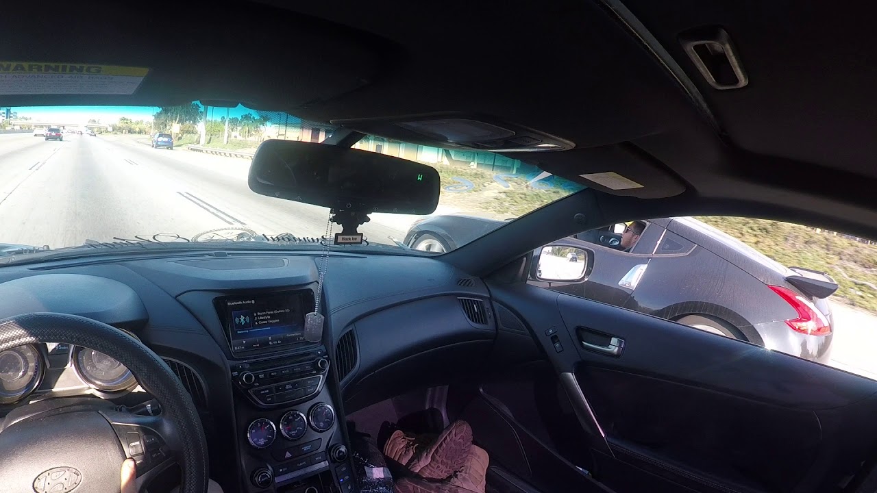 Genesis coupe 3.8 vs Nissan 370z YouTube