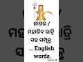 ମହାଶିବ ରାତ୍ରି ସମ୍ପୃକ୍ତ English words #shorts #ytshorts