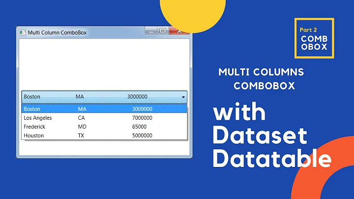 Multi Column Combo box in C Sharp