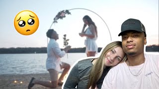 REACTING TO OUR ENGAGEMENT VIDEO