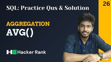 26) Revising Aggregations-Averages | Hackerrank sql questions | SQL | sql tutorial | sql full course