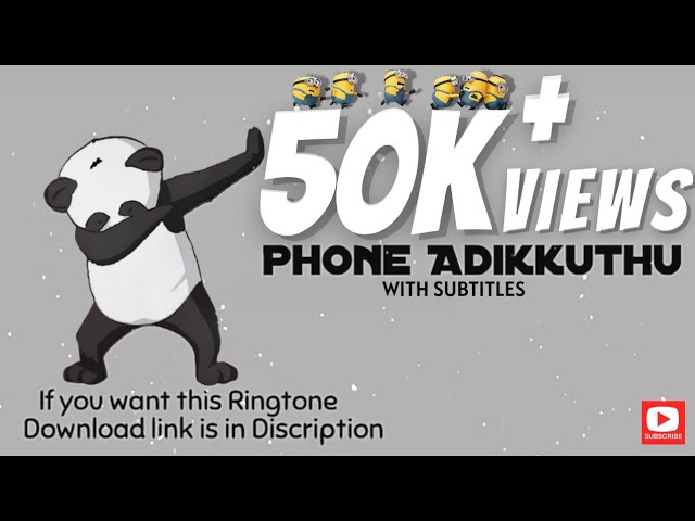 Funny Tamil Ringtone - Phone Adikkuthu📞📱 || With Subtitles🔥🔥🔥 ||By  Harish Tunes💖 - YouTube