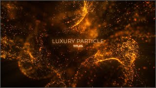 Luxury Particle Titles Final Cut Pro Templates