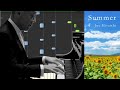 SUMMER／久石譲（ピアノソロ中上級）【楽譜あり】 Joe Hisaishi - SUMMER [PIANO]