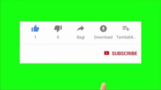 ANIMASI SUBCRIBE BUAT YOUTUBE BACKGROUND HIJAU