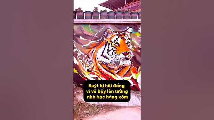 Vẽ bậy lên tường #3: Về quê chơi vẽ bậy lên tường nhà hàng xóm #painting #vetranh