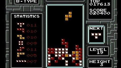 NES Tetris 19-3 B-Type Clear
