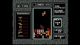 NES Tetris 19-3 B-Type Clear
