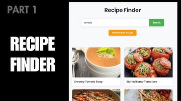Recipe Finder App with HTML, CSS & JavaScript (Part 1 - Demo)