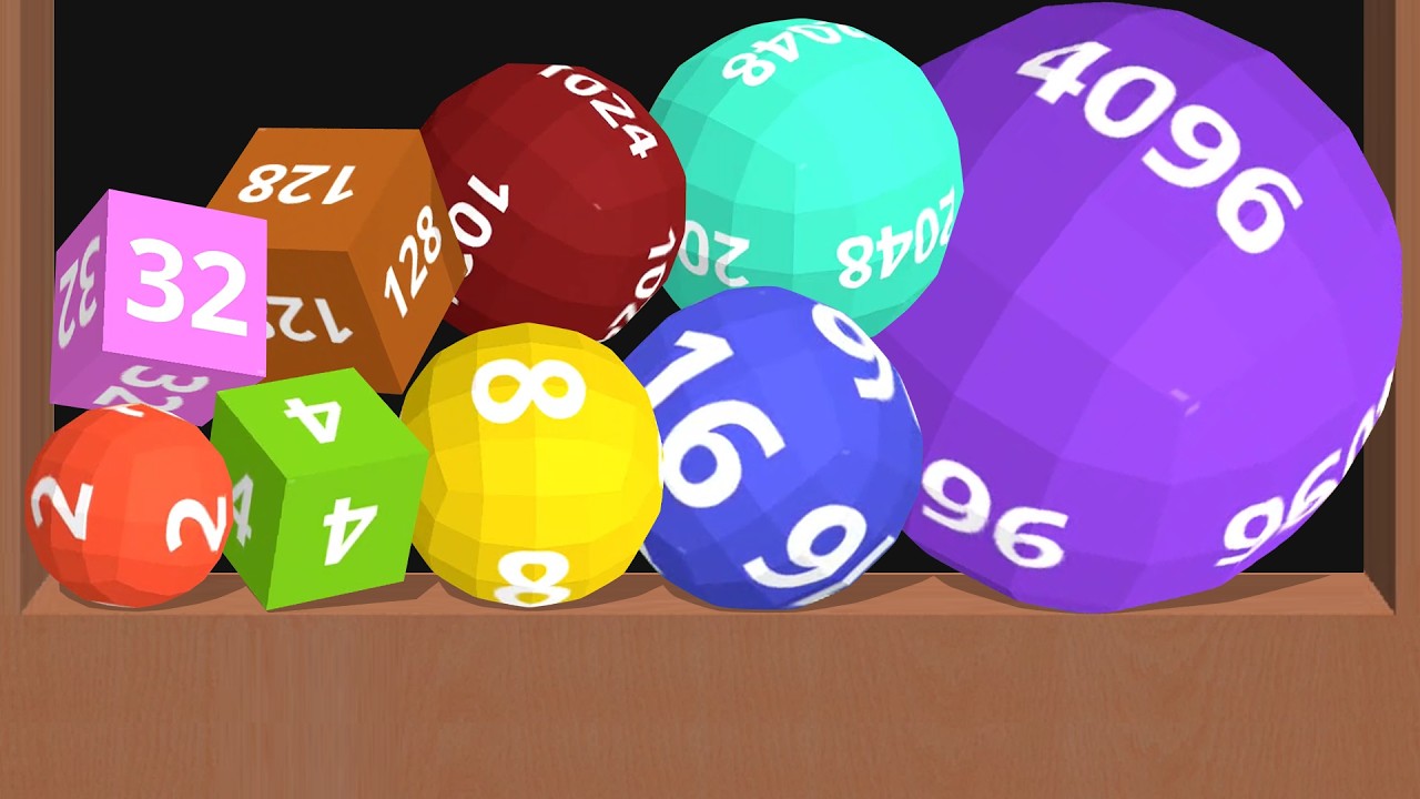 2048 CUBES - Match Block 3D (Puzzle Game) Drop & Merge. Merge Number Cubes 3D 2248 Suika Games