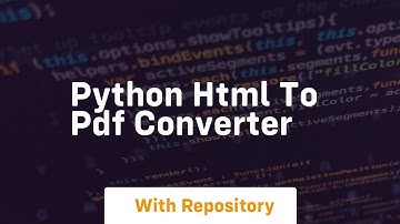 python html to pdf converter