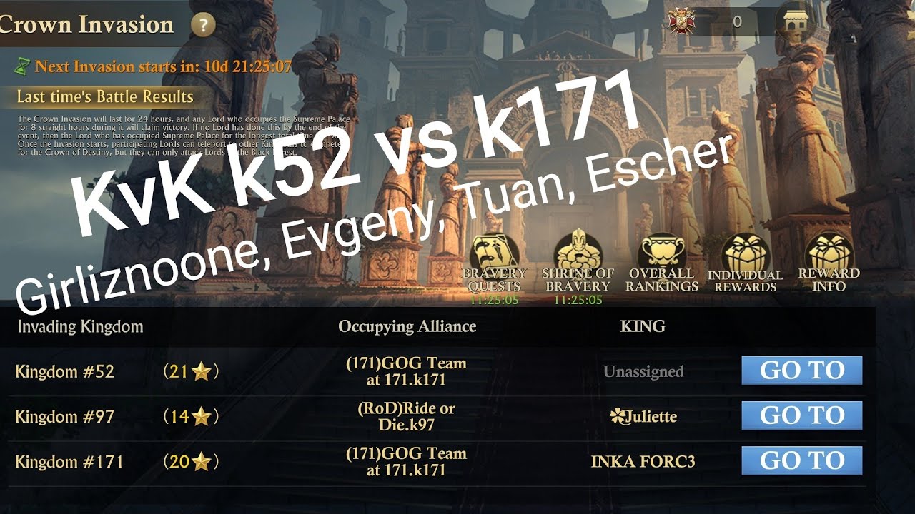 Muffin GoG - KvK k52 vs k171 - battle of the year